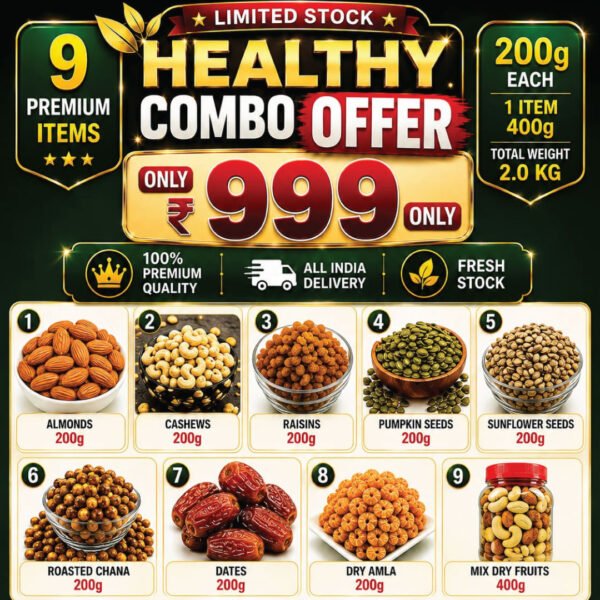 Qasmi Healthy Dry Fruits Combo – 2 KG Premium Combo Pack