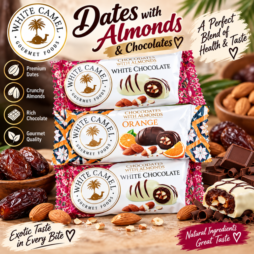 Dates with Almonds & Chocolates